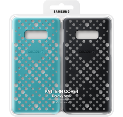 Husa Pattern Cover pentru Samsung Galaxy S10e, Black & Green